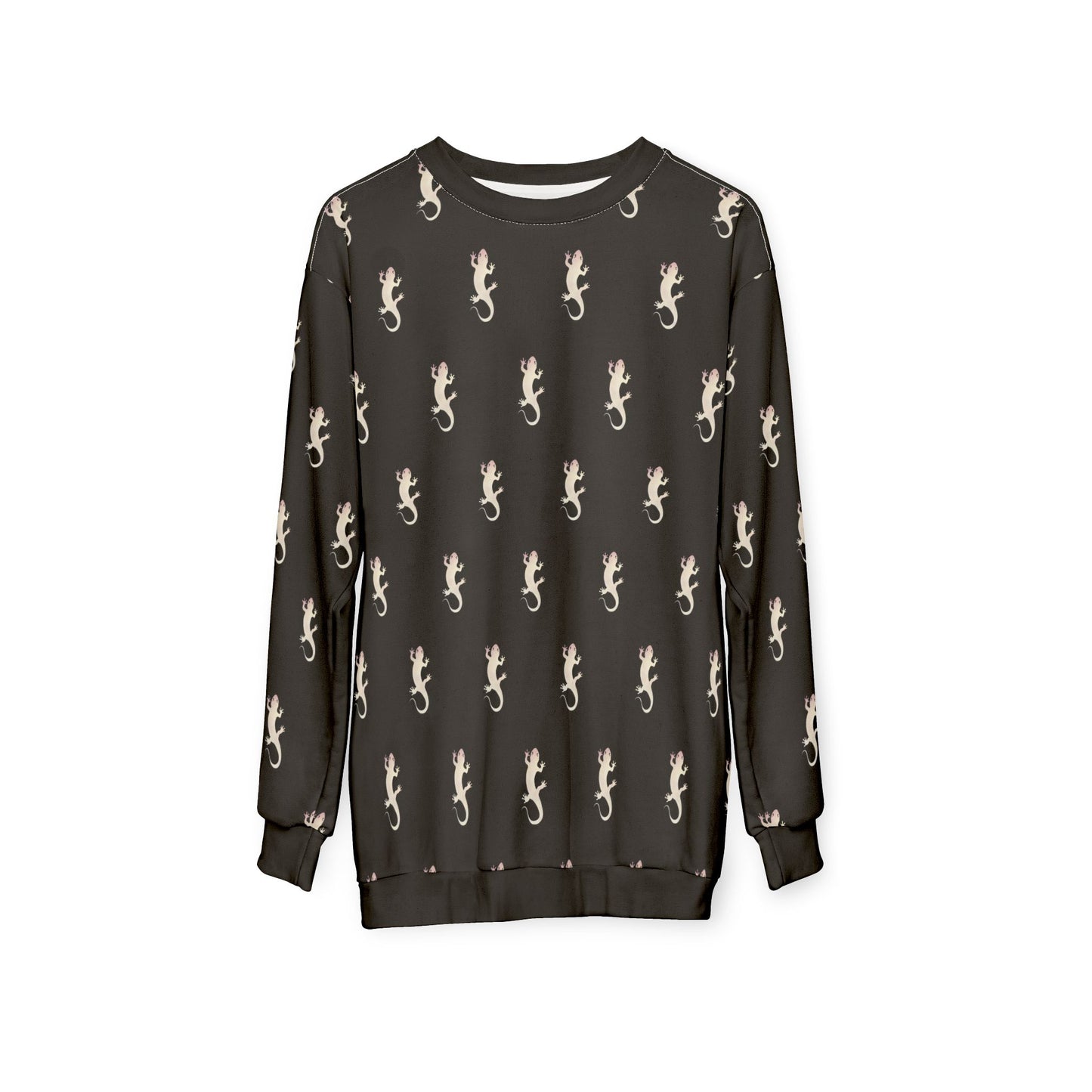 Salamander's Patterned Sweatshirt (Black) (AOP)