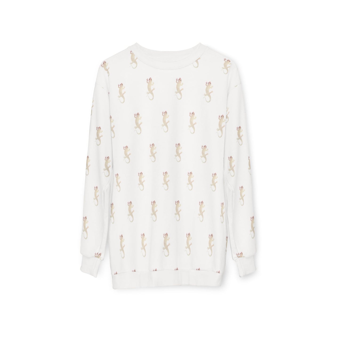 Salamander's Patterned Sweatshirt (White) (AOP)