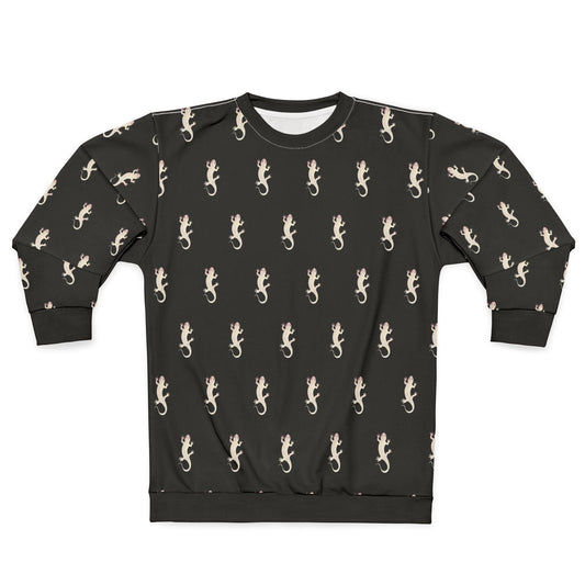 Salamander's Patterned Sweatshirt (Black) (AOP)