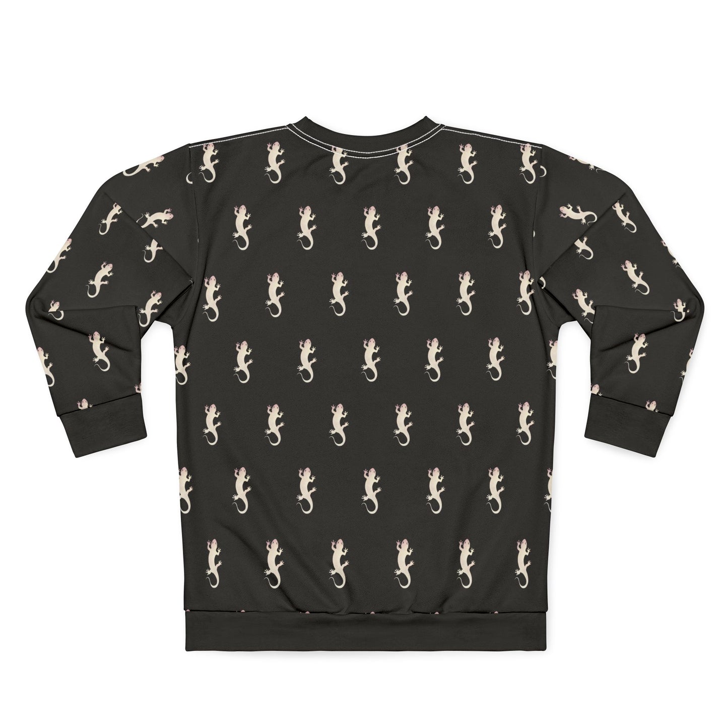Salamander's Patterned Sweatshirt (Black) (AOP)