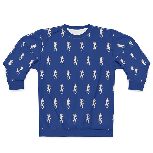 Salamander's Patterned Sweatshirt (Blue) (AOP)
